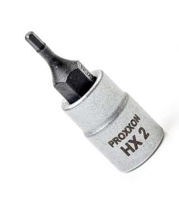 Proxxon Endüstriyel 23744 1/4" Kare Soketli Alyan/Hex Lokma Bits 2mm