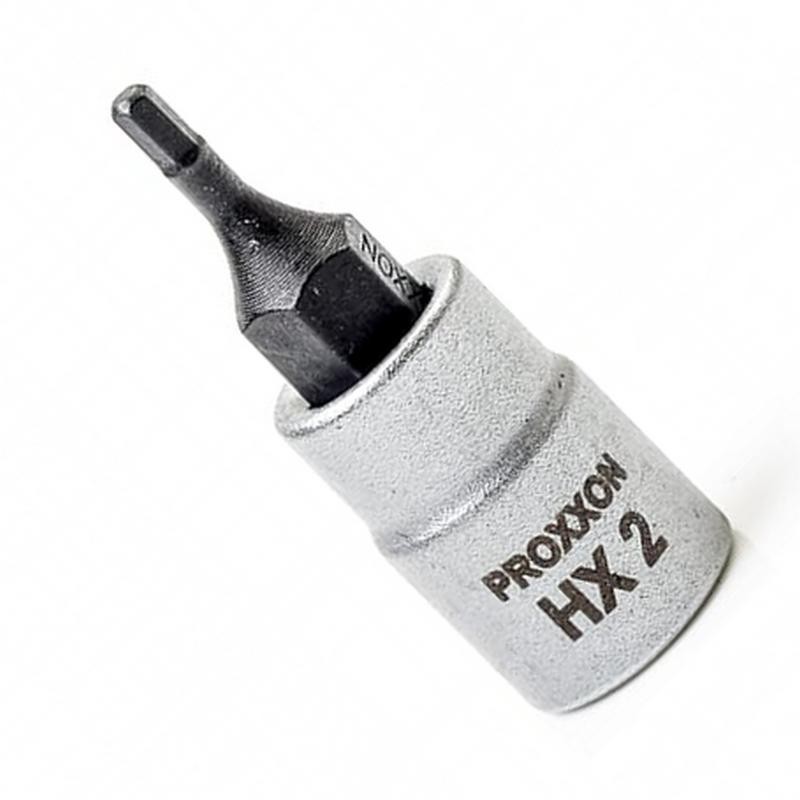 Proxxon Endüstriyel 23744 1/4" Kare Soketli Alyan/Hex Lokma Bits 2mm