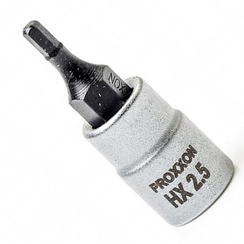 Proxxon Endüstriyel 23746 1/4" Kare Soketli Alyan/Hex Lokma Bits 2.5mm