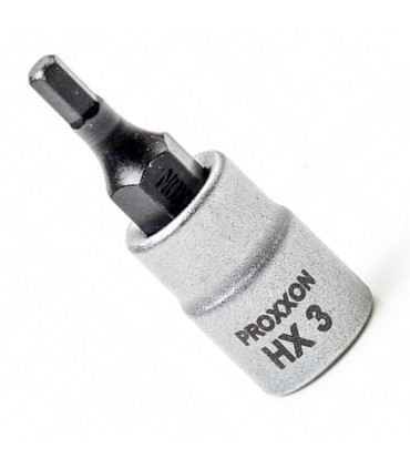 Proxxon Endüstriyel 23743 1/4" Kare Soketli Alyan/Hex Lokma Bits 3mm