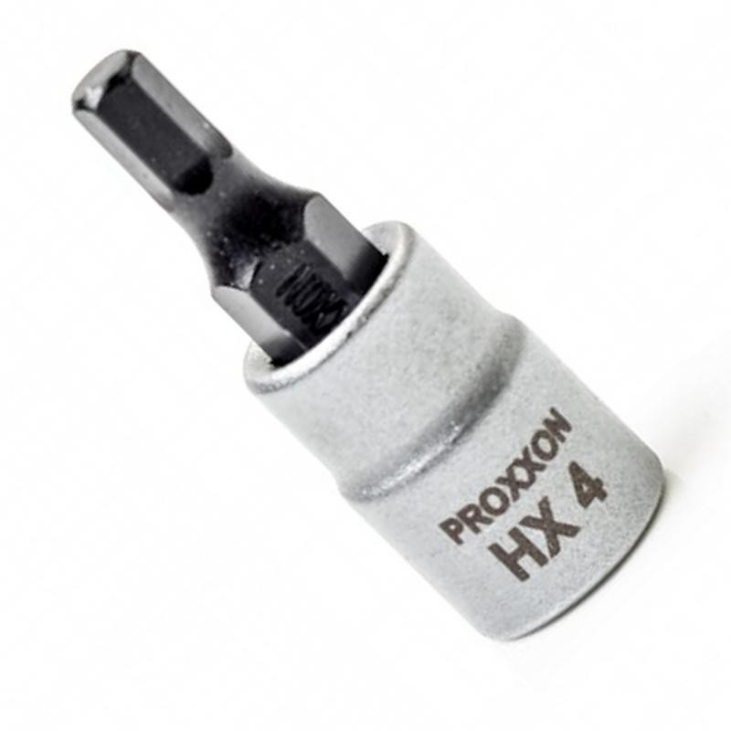 Proxxon Endüstriyel 23745 1/4" Kare Soketli Alyan/Hex Lokma Bits 4mm