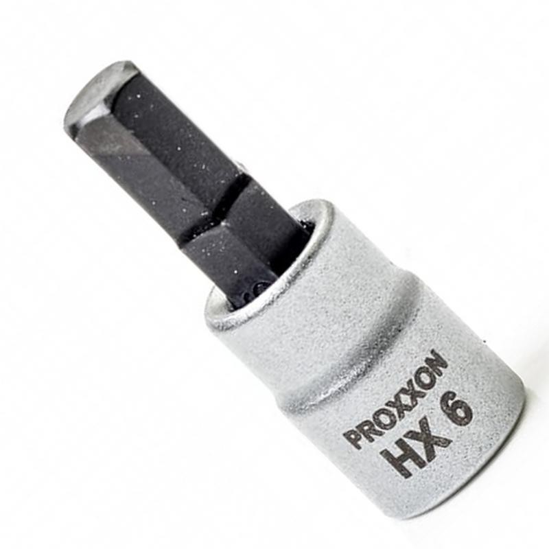 Proxxon Endüstriyel 23749 1/4" Kare Soketli Alyan/Hex Lokma Bits 6mm