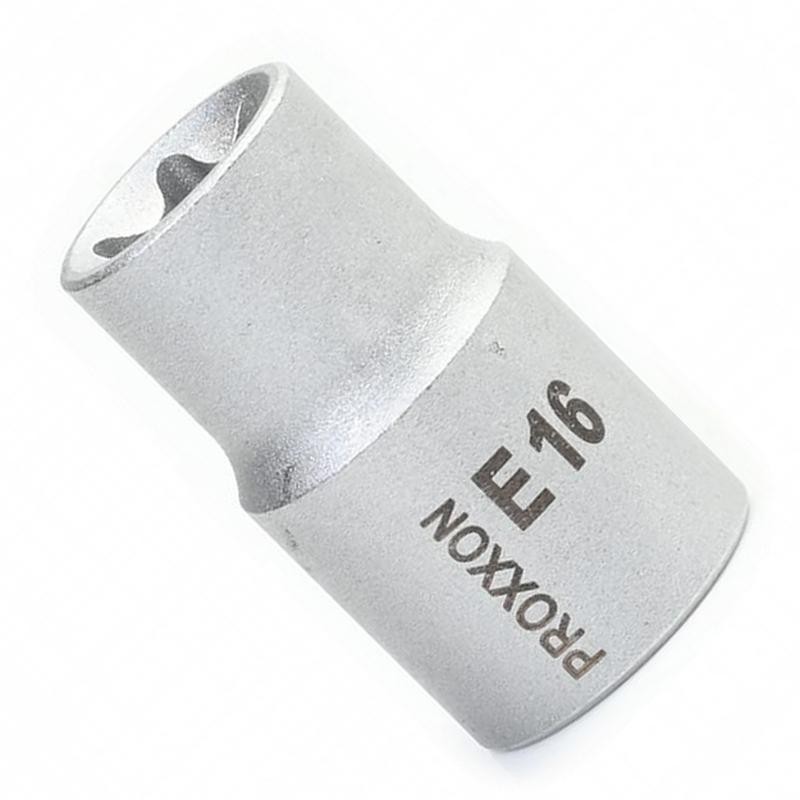 Proxxon Endüstriyel 23386 1/2" Kare Soketli Dişi Torx Lokma Bits E16