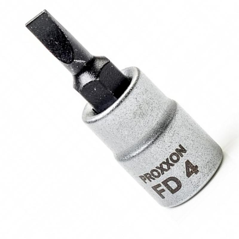 Proxxon Endüstriyel 23737 1/4" Kare Soketli Düz Lokma Bits 4mm