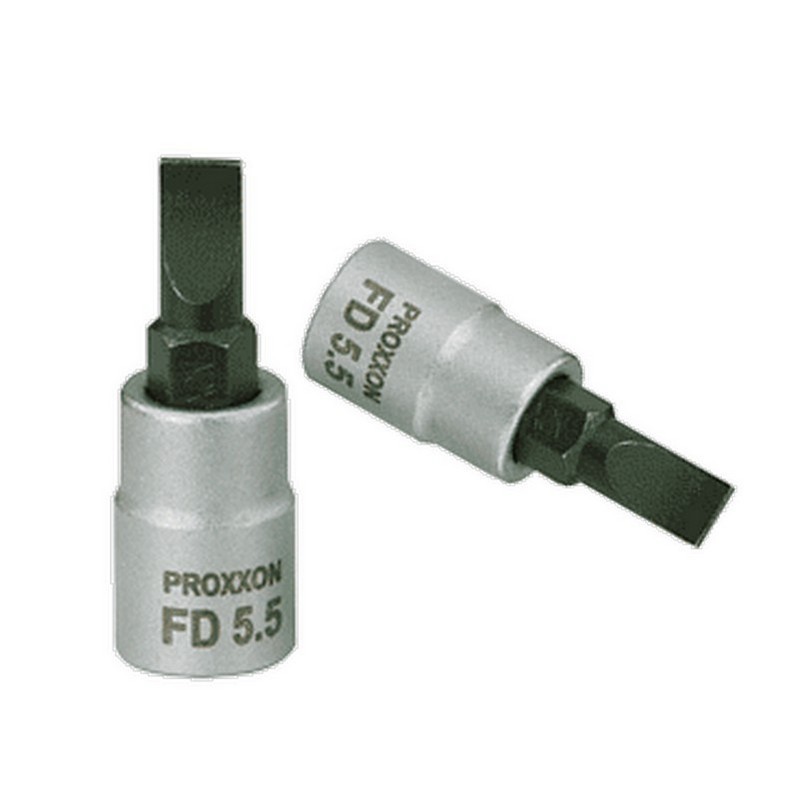 Proxxon Endüstriyel 23592 3/8" Kare Soketli Düz Lokma Bits 5.5mm