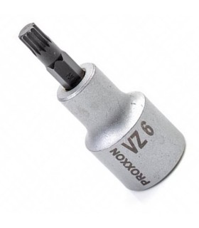 Proxxon Endüstriyel 23319 1/2" Kare Soketli Multipoint/XZN Lokma Bits M6