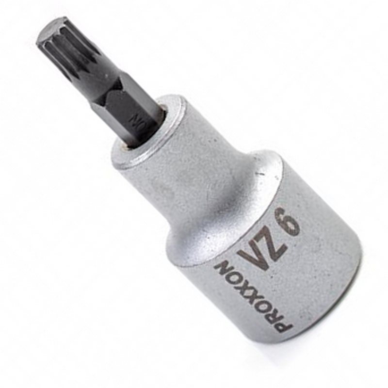 Proxxon Endüstriyel 23319 1/2" Kare Soketli Multipoint/XZN Lokma Bits M6