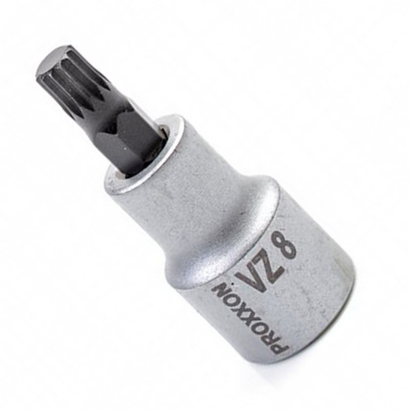 Proxxon Endüstriyel 23321 1/2" Kare Soketli Multipoint/XZN Lokma Bits M8