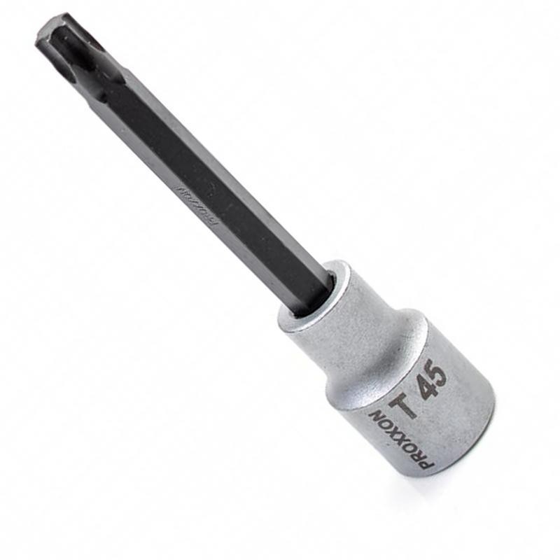 Proxxon Endüstriyel 23496 1/2" Kare Soketli Torx Uzun Lokma Bits TX45
