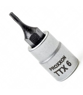 Proxxon Endüstriyel 23752 1/4" Kare Soketli Delikli Torx Lokma Bits TX6