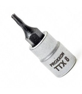 Proxxon Endüstriyel 23753 1/4" Kare Soketli Delikli Torx Lokma Bits TX8