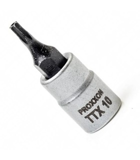 Proxxon Endüstriyel 23754 1/4" Kare Soketli Delikli Torx Lokma Bits TX10