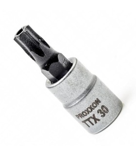 Proxxon Endüstriyel 23762 1/4" Kare Soketli Delikli Torx Lokma Bits TX30