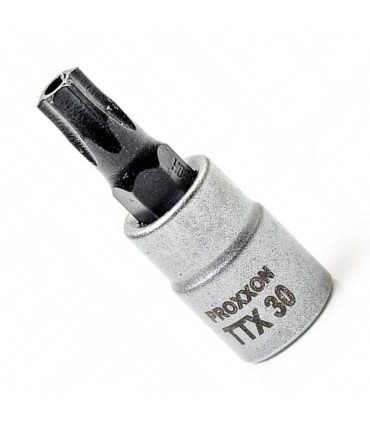 Proxxon Endüstriyel 23762 1/4" Kare Soketli Delikli Torx Lokma Bits TX30