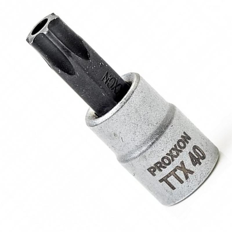 Proxxon Endüstriyel 23764 1/4" Kare Soketli Delikli Torx Lokma Bits TX40