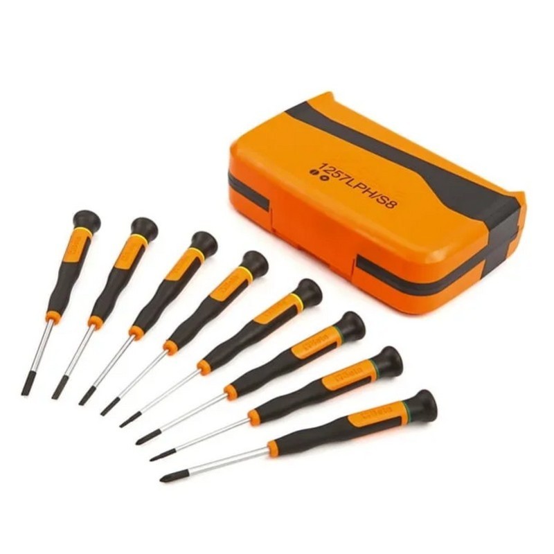 Beta 1257LPH/S8 Düz Yıldız Mikro Tornavida Seti 60mm 8P 012570210