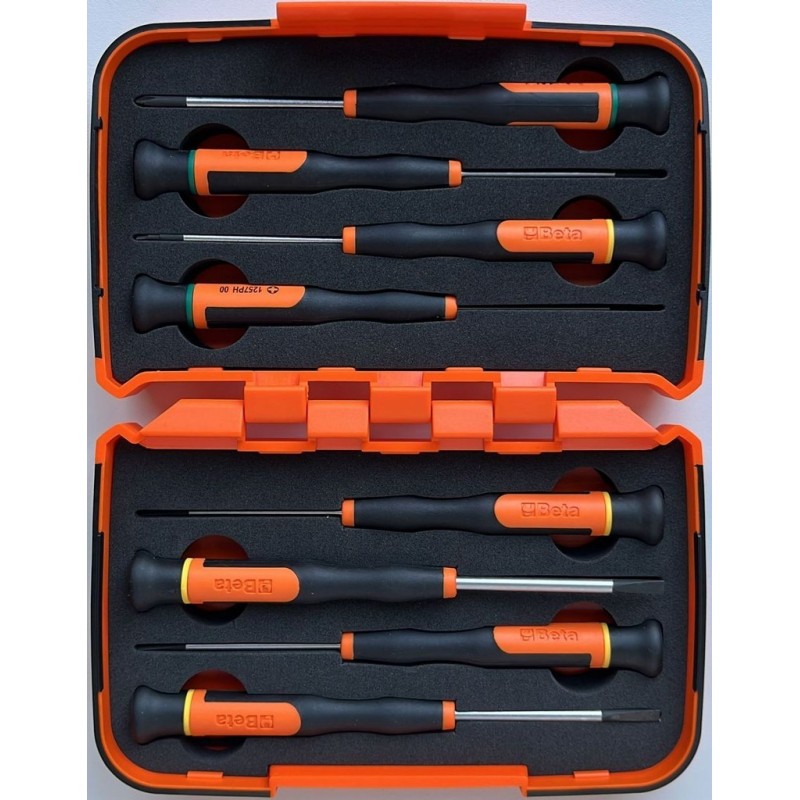 Beta 1257LPH/S8 Düz Yıldız Mikro Tornavida Seti 60mm 8P 012570210