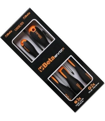 Beta 1203E/D7 Evox Düz Yıldız Tornavida Seti 7P 012031007