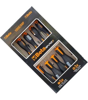 Beta 1203E/D8P Evox Düz Yıldız Tornavida Seti 8P 012031018