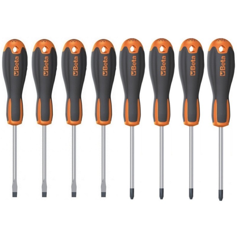 Beta 1203E/D8P Evox Düz Yıldız Tornavida Seti 8P 012031018