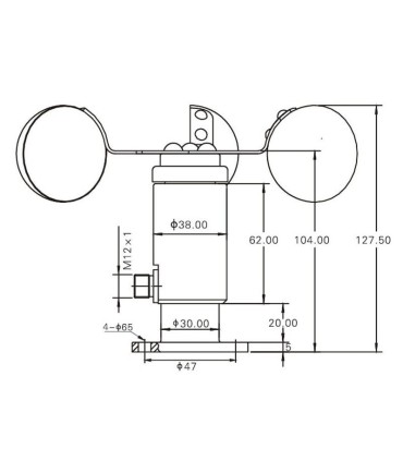 PCE Instruments Rüzgar Sensörü PCE-FST-200-201-I