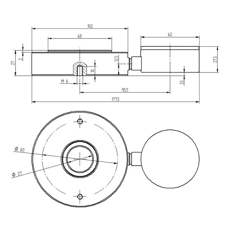 PCE Instruments Hidrolik Kuvvet Ölçüm Cihazı PCE-HFG 25K