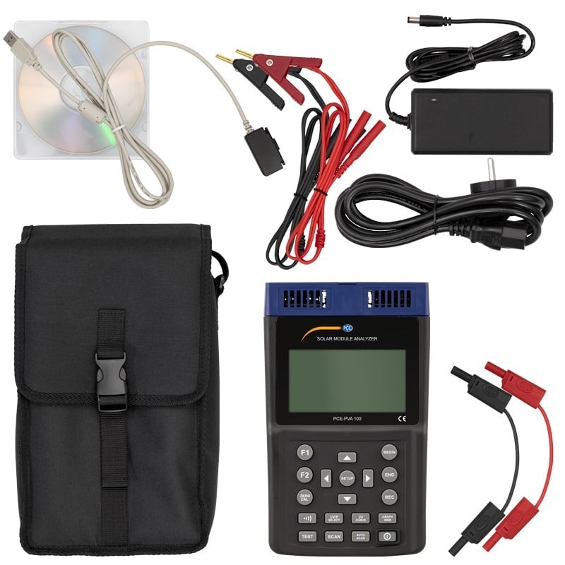 PCE Instruments Güneş Paneli Test Cihazı / Güneş Paneli Ölçer KIT PCE-PVA 100-SPM 1-KIT
