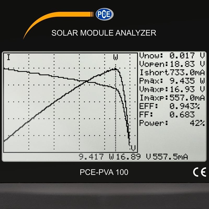 PCE Instruments Güneş Paneli Test Cihazı / Güneş Paneli Ölçer PCE-PVA 100