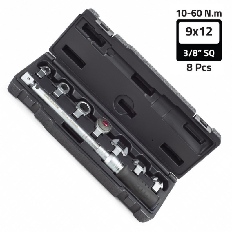 Netratek CTK-060 10-60Nm 3/8" Açıkağız Yıldız Tork Seti 10-13-17mm 8P