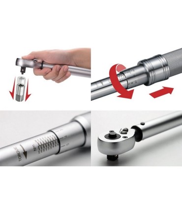 Netratek CTM-015 3-15Nm 1/4” Cırcırlı Ayarlı Mini Tork Anahtarı ±%3 64D