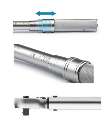 Netratek CTR-100B 20-100Nm 1/2” Cırcırlı Ayarlı Tork Anahtarı ±%3 32D