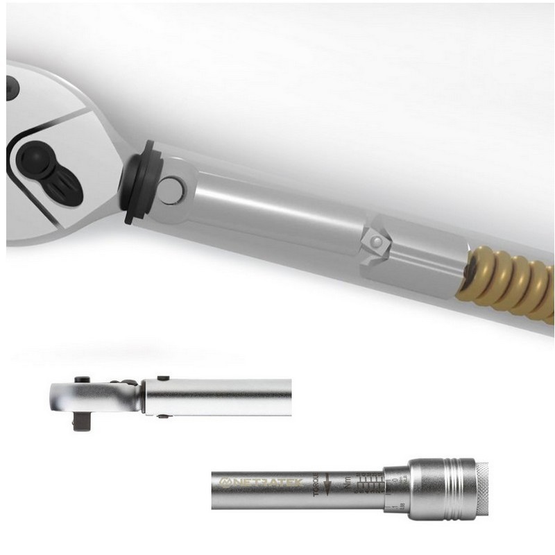 Netratek CTR-400P 80-400Nm 1/2” Cırcırlı Ayarlı Tork Anahtarı ±%3 32D