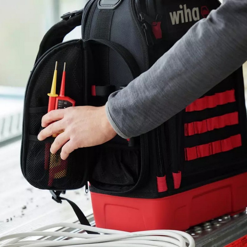 Wiha Tool Backpack Elektrikçi VDE El Aletleri Sırt Çantası 27P 45528