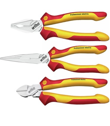 Wiha VDE Profesyonel Pense Kargaburun Yankeski Seti 3P 26852