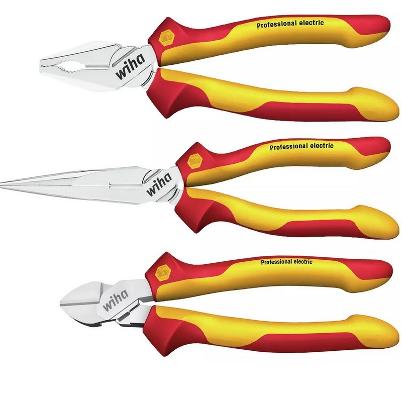 Wiha VDE Profesyonel Pense Kargaburun Yankeski Seti 3P 26852