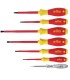 Wiha SoftFinish® VDE İzole Yıldız Düz Tornavida Set 7P 00834