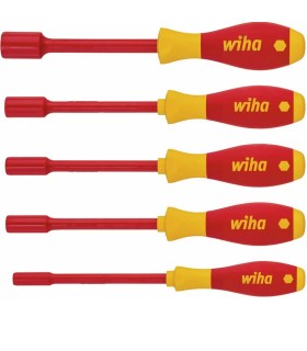 Wiha SoftFinish® VDE İzole Lokmabaş Tornavida Set 5P 29466
