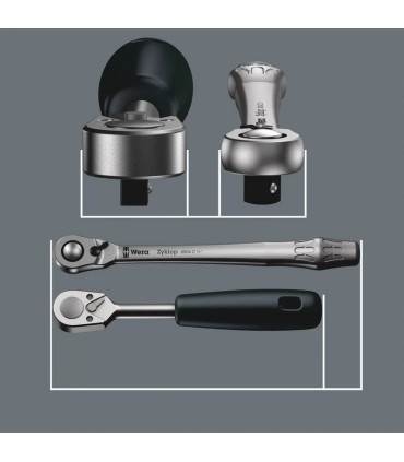 Wera 8100 SA11 Zyklop Metal Cırcır Lokma Bits Set 1/4" 28P Emperyal 05004021001