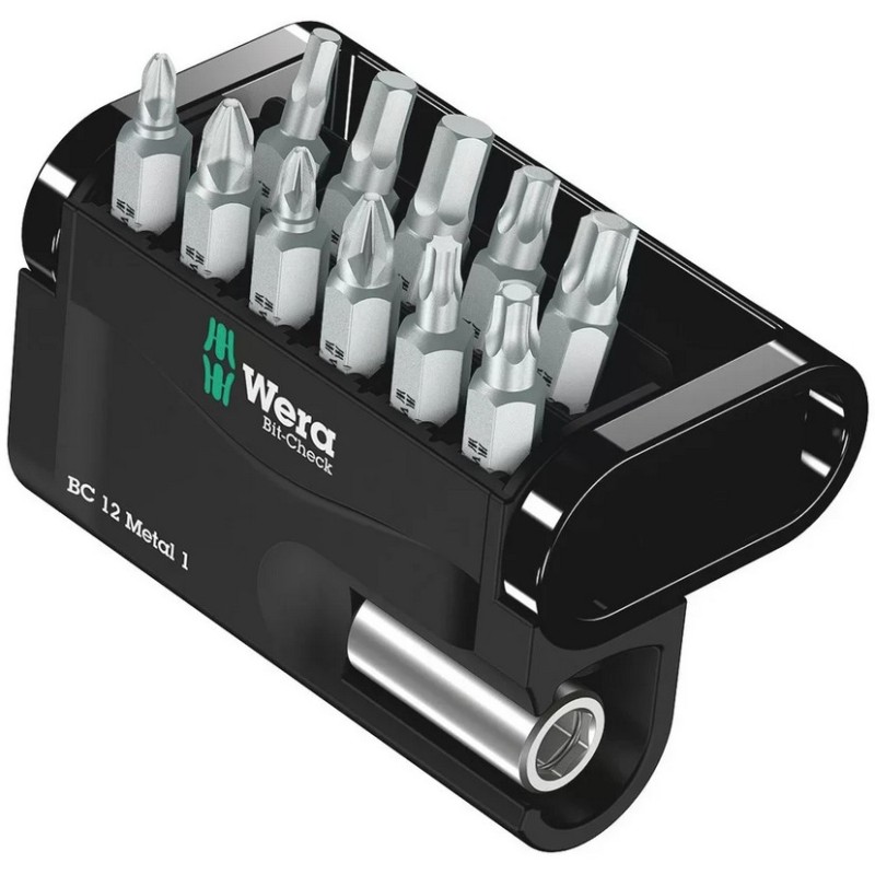 Wera Bit-Check 12 SB Metal 1 Bits Seti 05136393001
