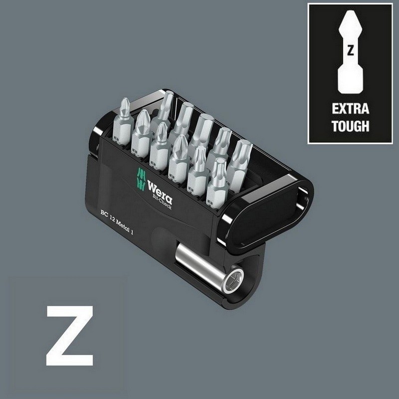Wera Bit-Check 12 SB Metal 1 Bits Seti 05136393001