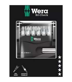 Wera Bit-Check 12 SB Metal 1 Bits Seti 05136393001