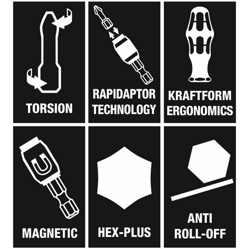 Wera Kraftform Kompakt 70 Üniversal 1 Tornavida Bits Seti 32P 05057113001