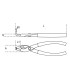 Beta 1034 130X13 Kıvrık İç Segman Pensesi 130mm 12-25mm 010340014