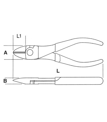 Beta 1084MQ 200 VDE Yalıtımlı Yan Keski Ağır İş 200mm 010840100