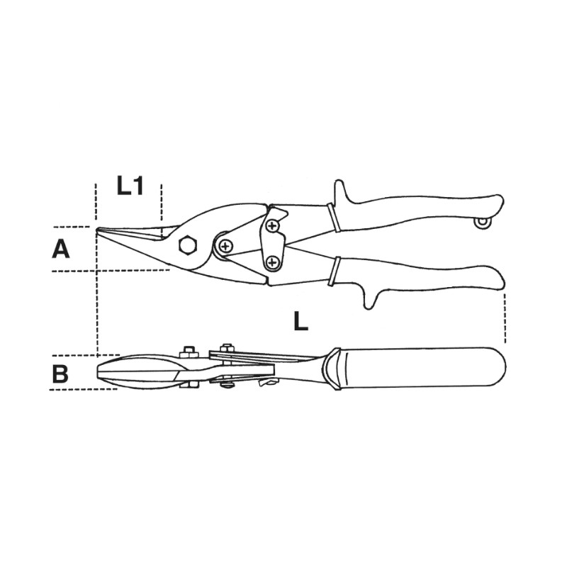 Beta 1122 Düz ağızlı Saç Kesme Makası 250mm 011220020