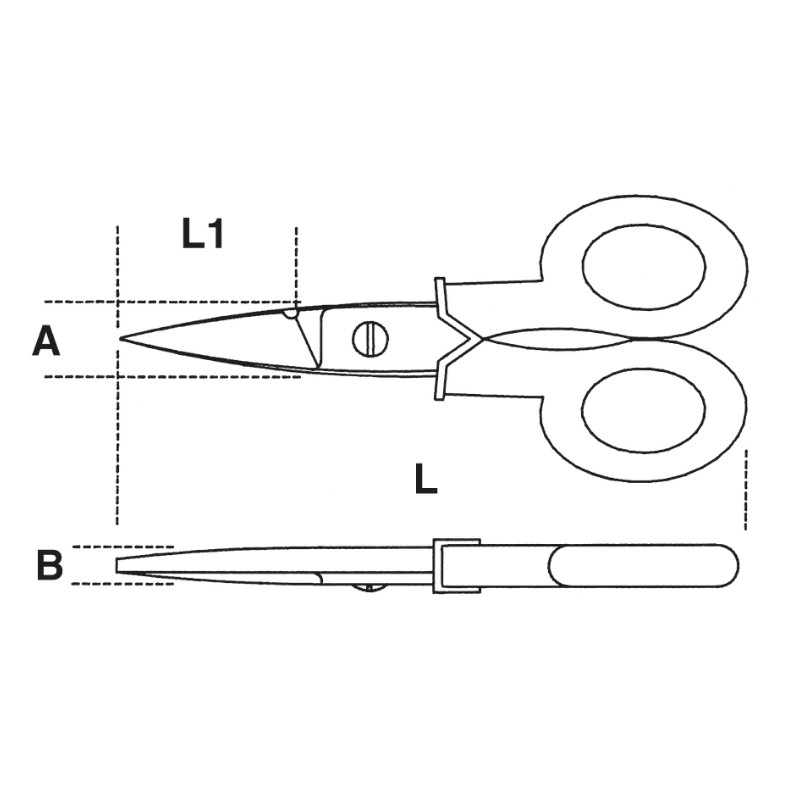 Beta 1128BMX Elektrikçi Makası 147mm 011280051