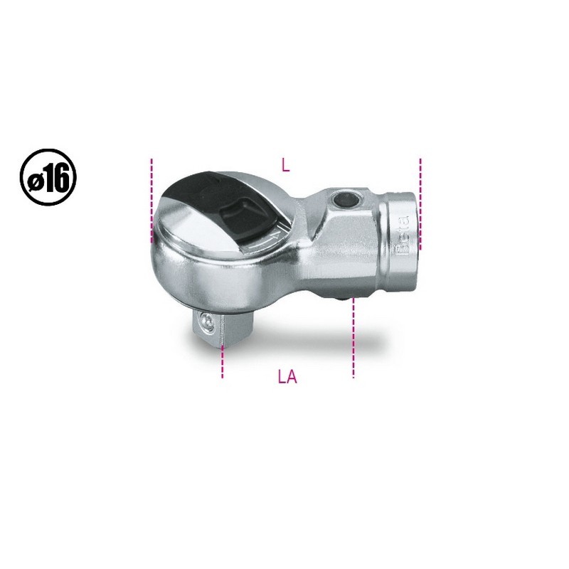 Beta 614 16mm Spigot 1/2" Cırcır Geçmeli Tork Ucu 006140000