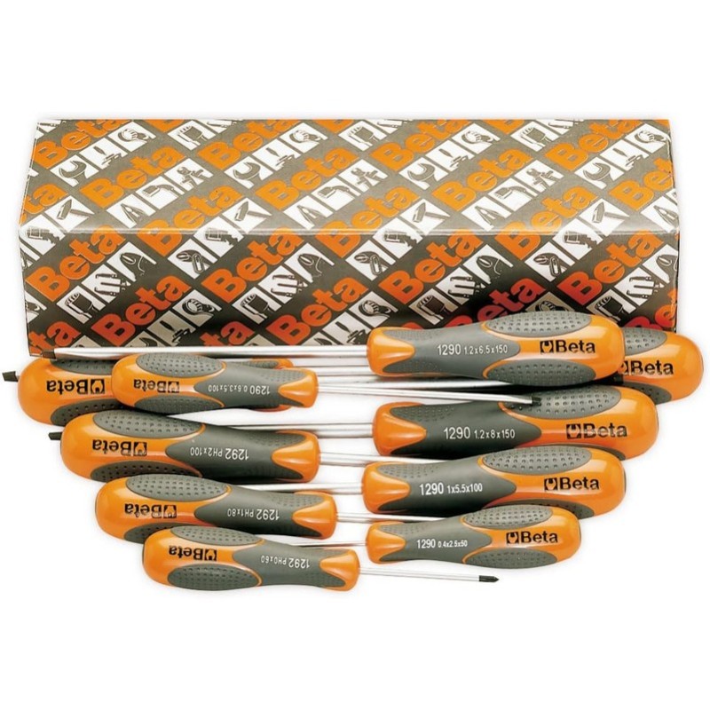 Beta 1293/S10 Düz Yıldız Tornavida Seti 10P 012930201
