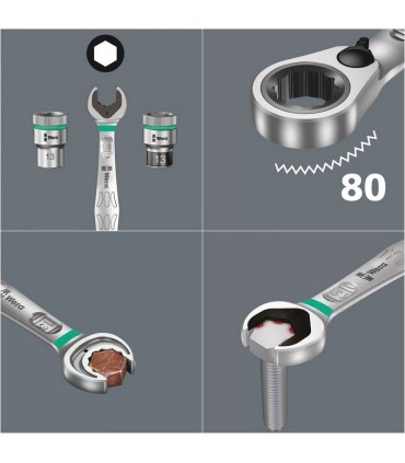 Wera 6001 Joker Switch 8 Cırcırlı Yıldız Açıkağız Kombine Anahtar Set 1 8P Emperyal 05020093001