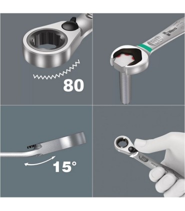 Wera 6001 Joker Switch 8 Cırcırlı Yıldız Açıkağız Kombine Anahtar Set 1 8P Emperyal 05020093001